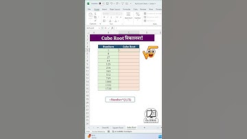 How to Calculate Cube Root in Excel with Easy Trick? #excel #exceltips #exceltutorial #cuberoottrick
