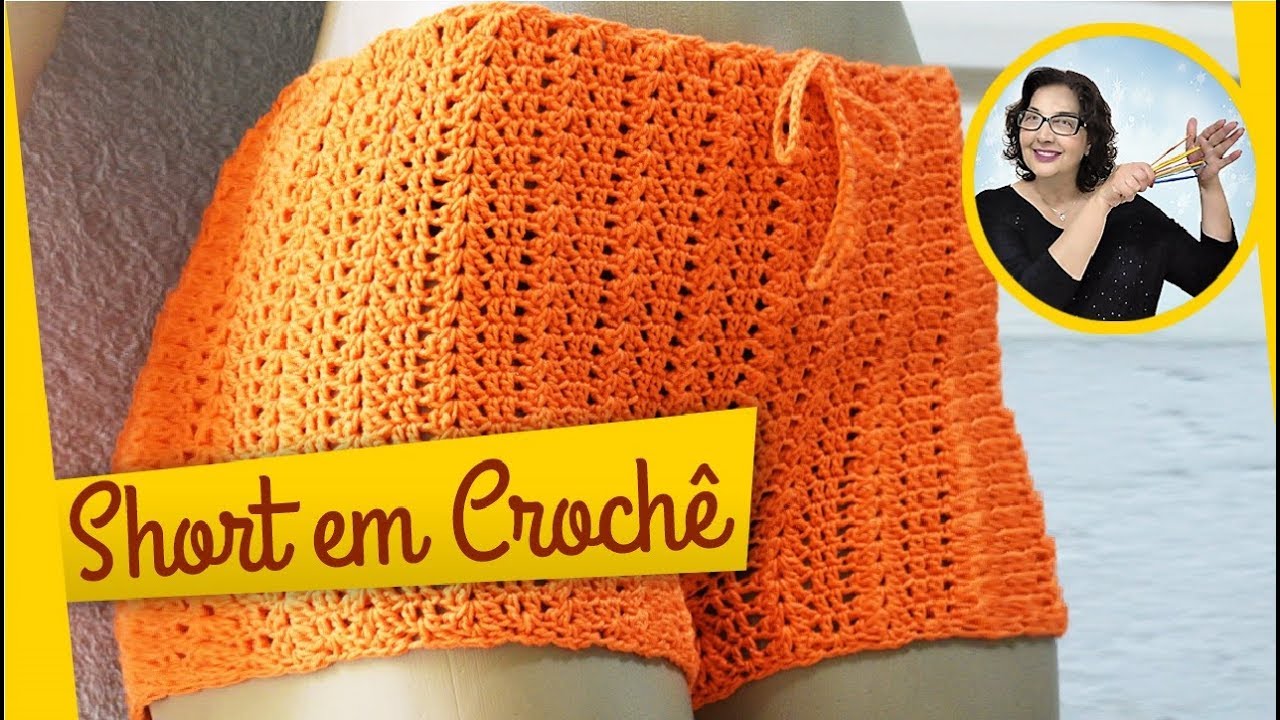Short de Crochê - Como fazer - Edinir Croche