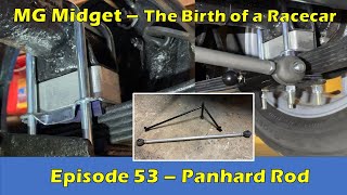 MG Midget rear lowering blocks & Panhard Rod fit/install  Birth of a Racecar (Episode 53)