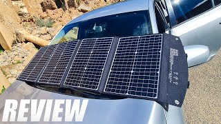 ELECAENTA Foldable Solar Panel Charger 120W Panel Solar 18V Review