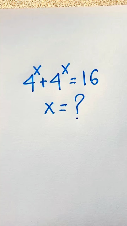 Beauty of Mathematics :X=? #maths #exponentialequation #shorts