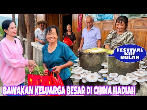 SENANG BISA BAWAKAN HADIAH SEDERHANA  FESTIVAL KUE BULAN UNTUK KELUARGA DI CHINA