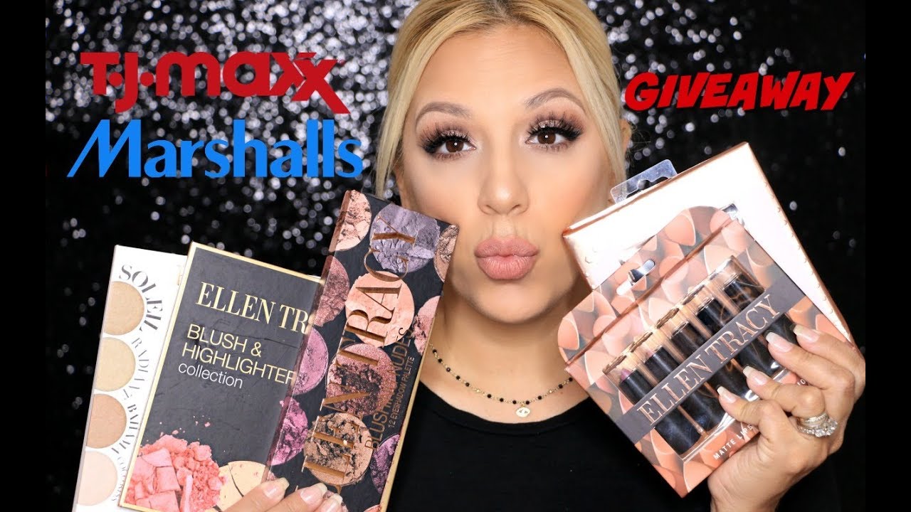 TJ MAXX & MARSHALLS HAUL MAKEUP TUTORIAL SHOP WITH ME GIVEAWAY YouTube