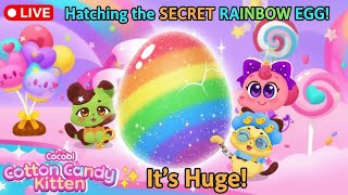 🔴 LIVE: Cocobi Cotton Candy Kitten Hatching the SECRET RAINBOW EGG! 🥚✨ It’s Huge! screenshot 2
