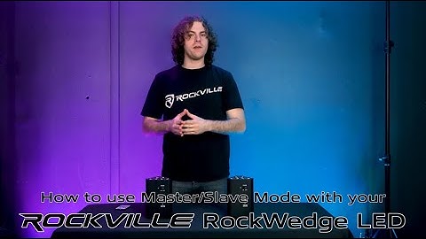 How To Use Master /  Slave Mode With Rockville RockWedge LED 54w RGBWA+UV Wireless DMX Par Light