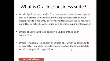Oracle Financials 11i/R12 Training - Intro 2