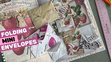 Junk Journal Ephemera: DIY Mini Envelopes from Scrap Paper