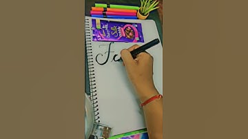 Faiza name calligraphy 🖋️#trending #love #art