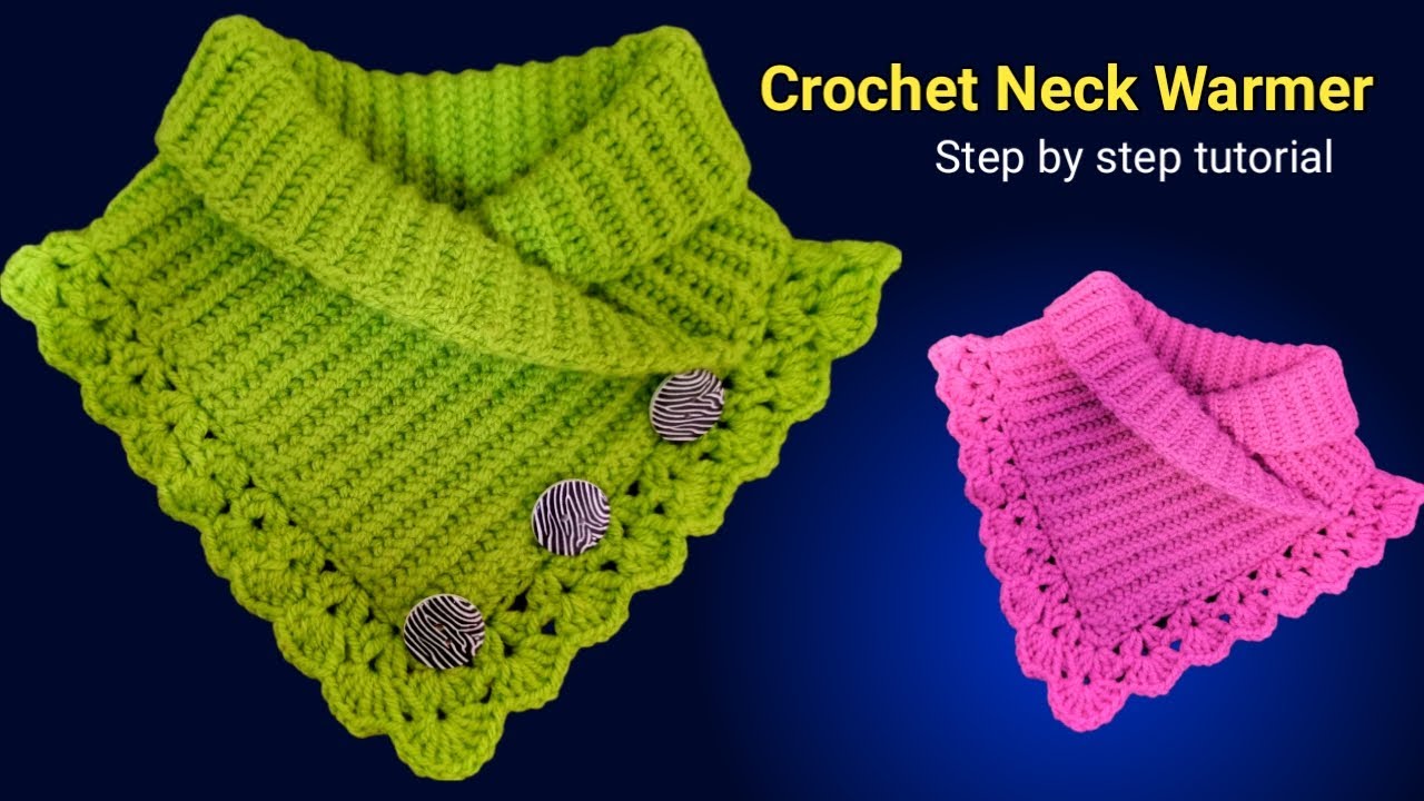 Crochet Neck Warmer /কুশিকাটার গলা বন্ধনী /কুশিকাটার মাফলার