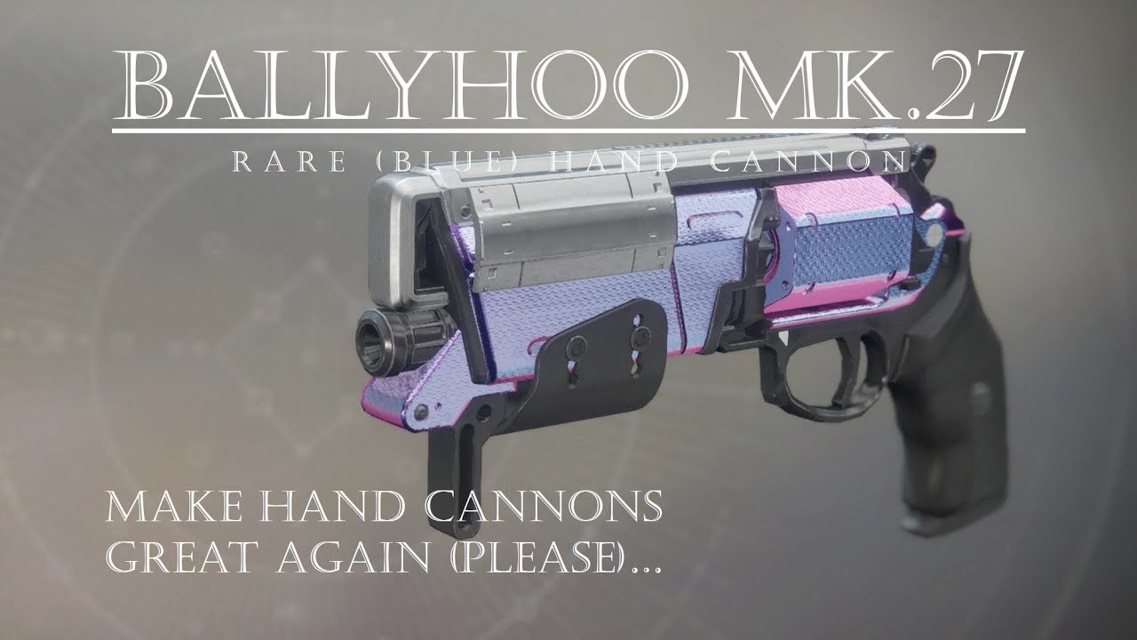 Ballyhoo Mk.27 is a rare hand cannon available in Destiny 2. Today we take ...