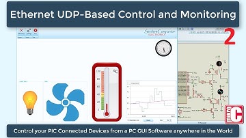 82- Project 16 Ethernet UDP-Based Control and Monitoring, part 2 | mikroC Pro for PIC Tutorial