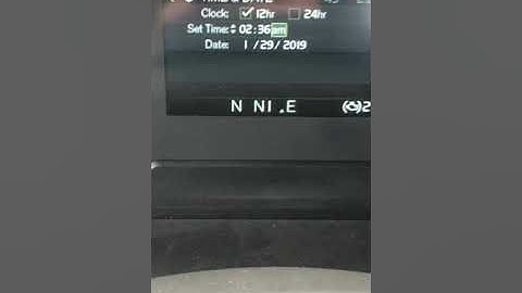 Setting the clock on a 2019 or later Volvo VNL, VNR, or VHD