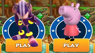 Darkspine Sonic vs Peppa Pig Adventure Run vs All Bosses Zazz & Dr.Eggman Gameplay - Sonic Dash