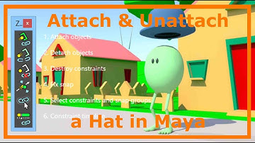 Attach and Un-Attach a Hat in Maya with the Parent Master Plugin