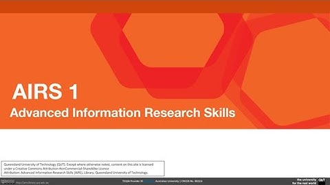 IFN001: AIRS  Module 1 - The Research Question