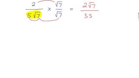 C1 - Surds - Rationalising the denominator