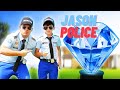 يتظاهر جيسون بأنه شرطي طفل ويحمي الماس #ألعاب​ #سيارات​ #شرطة​ #أطفال​ #بيبي​ #بنات
