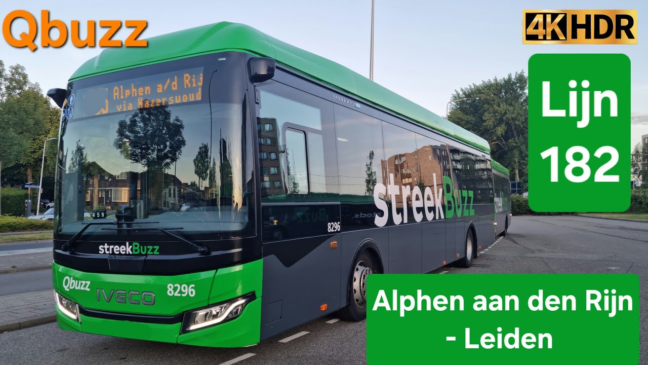 Qbuzz 182: Живописная поездка по Голландии – природа и жилые районы в 4K |🚌 Iveco LE ELEC | 2025 🇳🇱