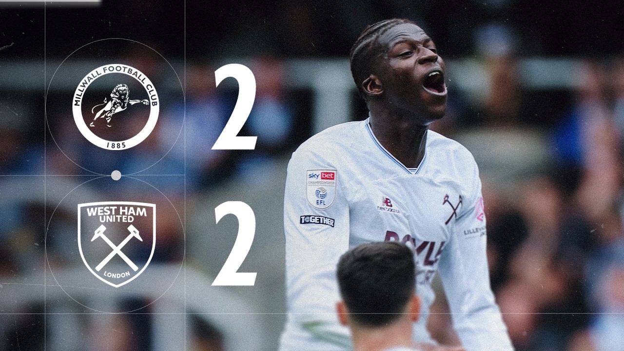 Milwall 2-2 West Ham | Championship Extended Highlights