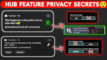 Hub Feature Privacy Settings Explained 🔒 | PUBG/BGMI New Update Secret!