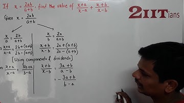 Ratio & Proportion Exercise 7 3 Q7 Class X ICSE | IIT JEE  If x=2ab/a+b find the value