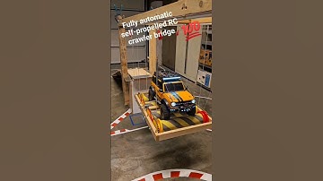 🌟📹 Fully Automatic Self-propelled 1/10 Scale Rc Car TRX4 Crawler Bridge #ford #local #bridge
