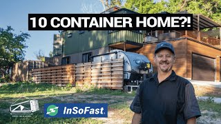 InSoFast Insulated this Shipping Container Home out of 10 Containers