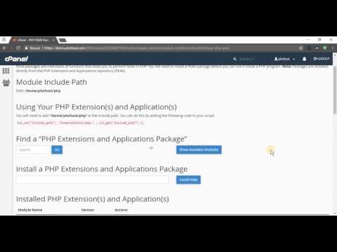 How to install PEAR PHP packages via cPanel account