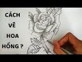 Vẽ Hoa Hồng bằng bút chì - How to draw a Rose