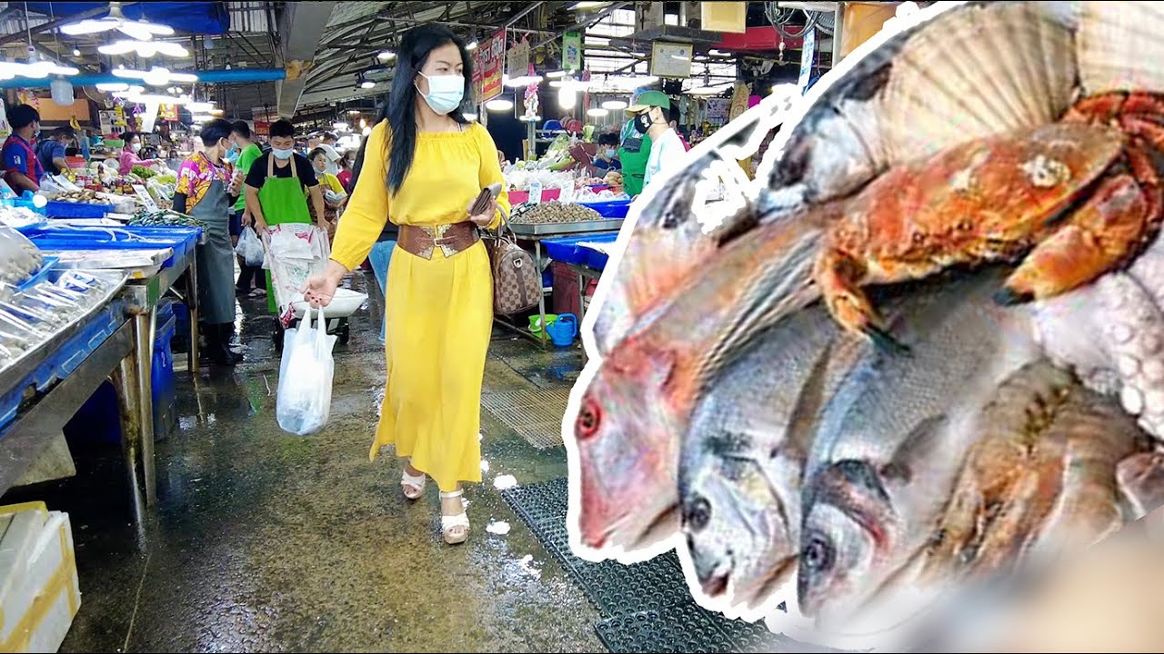 Walking tour Pattaya Naklua Fish Market 芭提雅那歌海鮮市場 YouTube