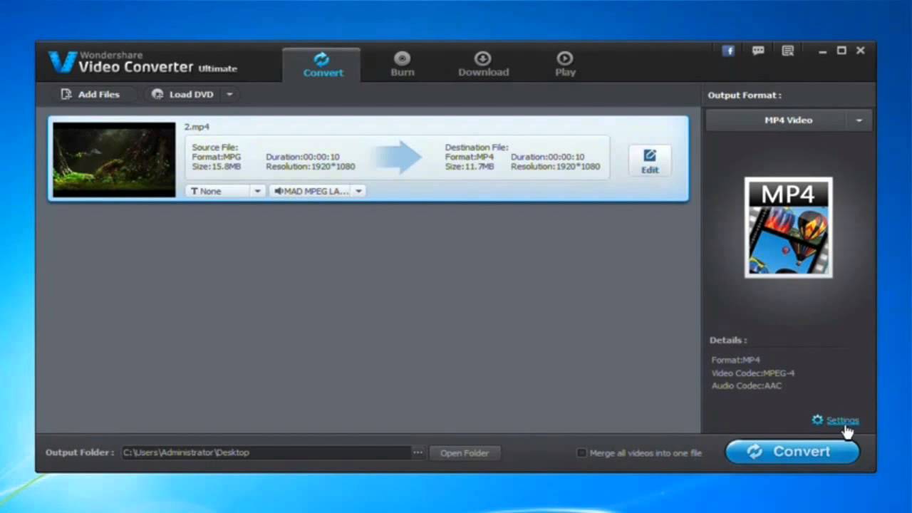 Como converter o formato MP4 para Mac ou Win Windows 8 incluído)