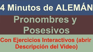 Aprender Aleman: Pronombres y Posesivos en Aleman