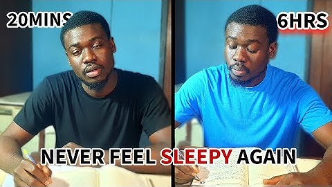 Hoe je kunt voorkomen dat je slaperig wordt tijdens het studeren (nieuwe methode)