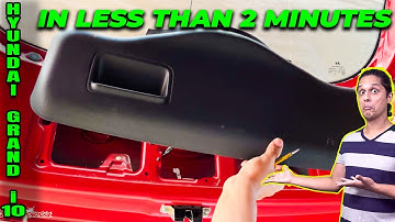 How to Remove the Boot Door Back Panel on The Hyundai Grand i10 | English