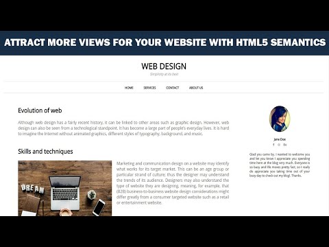 HTML5 Semantics + How to build website using HTML5 Semantics
