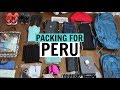 PACKING FOR 16 DAYS IN PERU