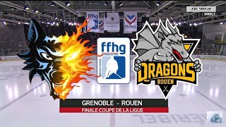 FINALE COUPE DE LA LIGUE 2015 Brûleurs de Loups Grenoble vs Dragons de Rouen BDL HOCKEY