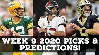 NFL WEEK 9 2020 PICKS AND PREDICTIONS!