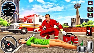 ُEmergency City Hospital Ambulance Rescue-Ambulance simulator-car games-Android Gameplay screenshot 5