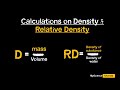 Density and Relative Density Quiz