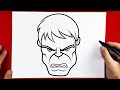 How to Draw The Hulk- Simple Step by Step