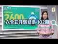 2023年09月09日第102期 六合彩攪珠结果 今期彩金2600萬港元 