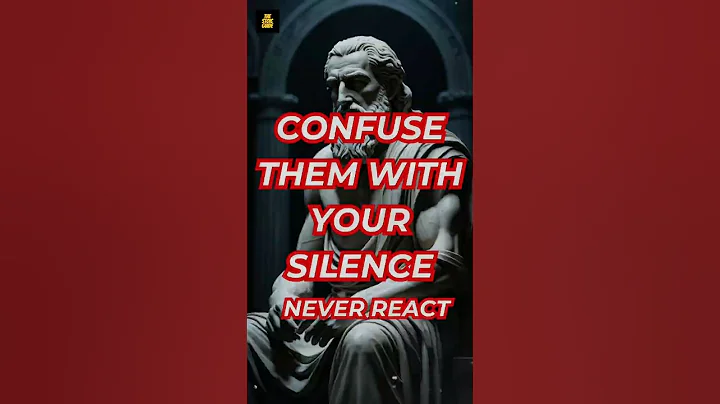 Never React if They Ignore You; Confuse Them with Your Silence! Stoicism #shortfeed #shorts #stoic