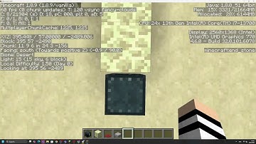 Minecraft 1.8.9 enderchest to carpet blip up
