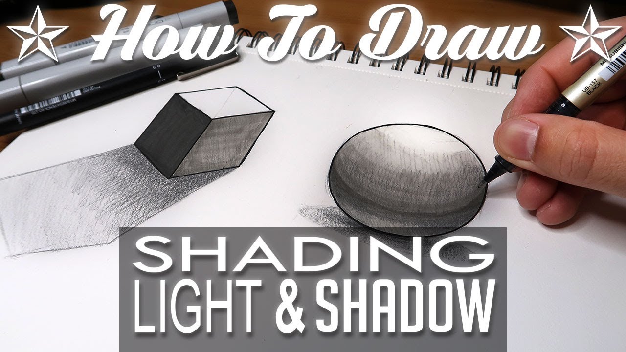HOW TO DRAW Shading Light Shadow YouTube