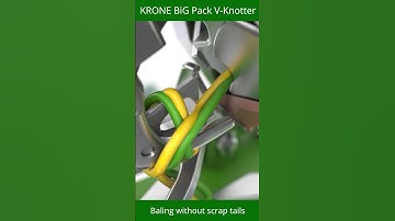 KRONE BiG Pack V-Knotter – Tying high-density square bales without producing scrap tails