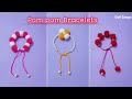 DIY 3 Easy Friendship Bracelets For Beginners | Friendship Bracelets With Beads | Pom Pom Art