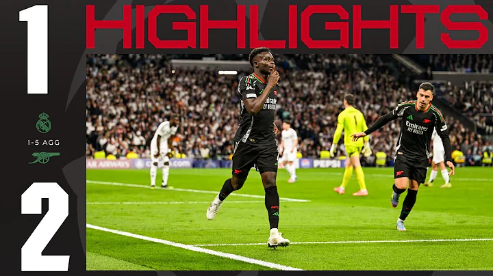 UCL SEMI-FINALISTS! | Real Madrid vs Arsenal (1-2, 1-5 on agg) | UCL Highlights | Saka, Martinelli