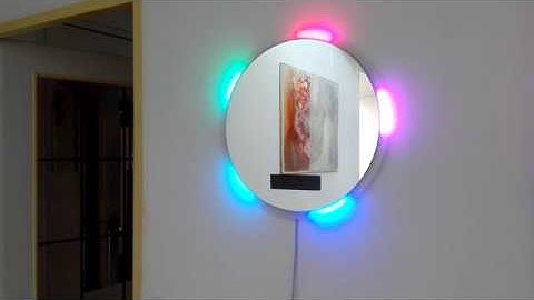 Light Ring Clock Mirror with Digital Time Matrix Display (ws2812 / max7219 / pi zero W)