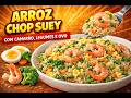 ARROZ CHOP SUEY / ARROZ FRITO COM LEGUMES, CAMARÕES E OVOS / RECEITA RÁPIDA E FÁCIL / FRIED RICE